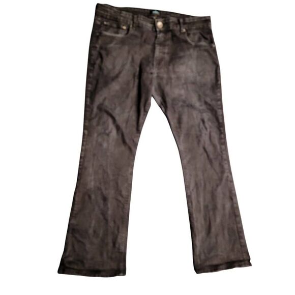 Enzo Black Distressed Denim Bootcut Jeans - Picture 4 of 10